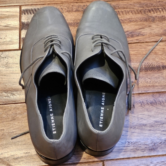 Etienne Aigner Emery Lace-Up Oxford Grey size 10 - Picture 11 of 16